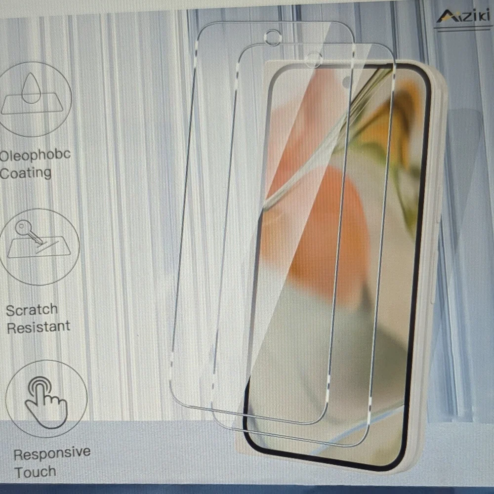 Tempered Glass Screen Protector for Google Pixel 9/9 Pro, 2 Pack